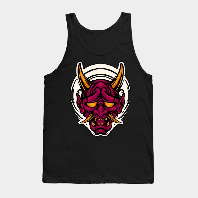 Oni mask Tank Top by vhiente